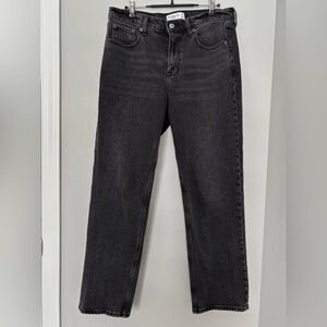 Abercrombie & Fitch The Straight Mid Rise Jeans | Black | 29/8s
